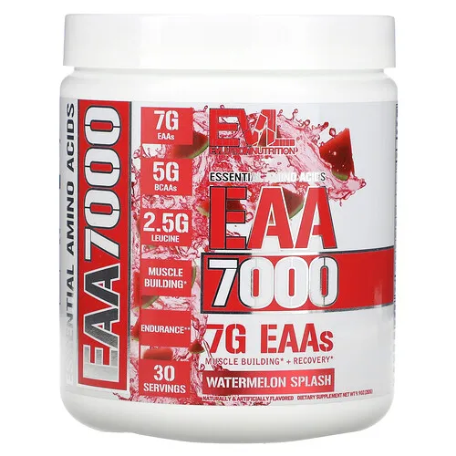 EVLution Nutrition, EAA 7000, Salpicadura de sandía, 282 g (9,9 oz)