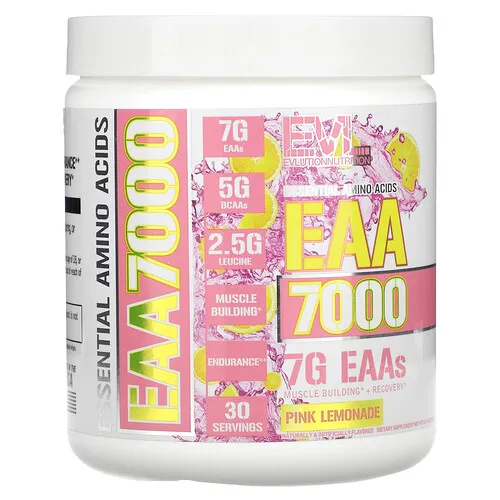 EVLution Nutrition, EAA 7000, Limonada rosa, 309 g (10,9 oz)