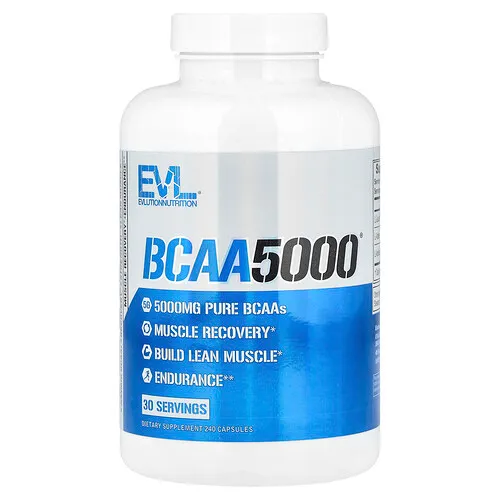 EVLution Nutrition, BCAA5000®, 240 cápsulas
