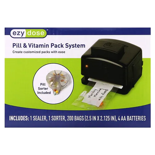 Ezy Dose, Sistema de pastillas y paquetes de vitaminas, 1 juego