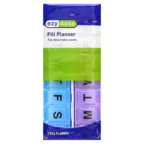 Ezy Dose, Planificador de pastillas desmontable para dos semanas, 1 unidad