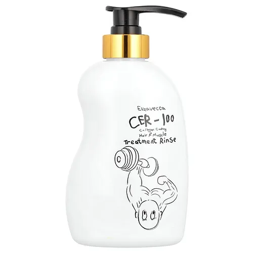 Elizavecca, CER-100 Enjuague de tratamiento muscular para el cabello con recubrimiento de colágeno A+, 500 ml (16,9 oz. líq.)