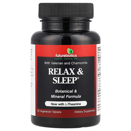 Futurebiotics, Relax & Sleep® con L-teanina, 60 comprimidos vegetales