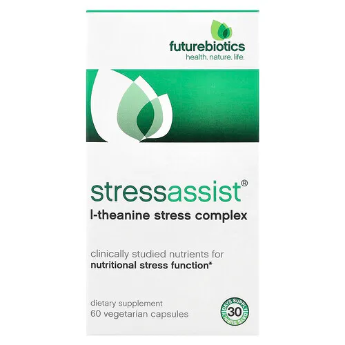 Futurebiotics, Stressassist®, Complejo de L-teanina para el estrés, 60 cápsulas vegetales