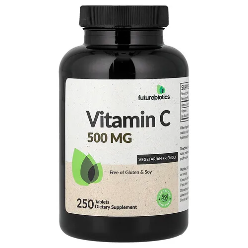 Futurebiotics, Vitamina C, 500 mg, 250 comprimidos