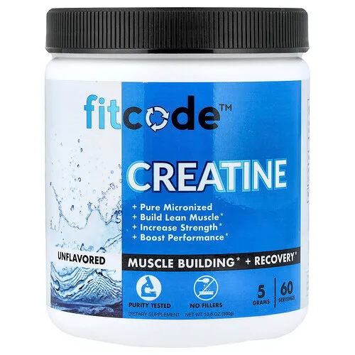 fitcode, Creatina, Sin sabor, 300 g (10,6 oz)