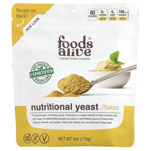 Foods Alive, Superalimento, Levadura nutricional no fortificada, 170 g (6 oz)