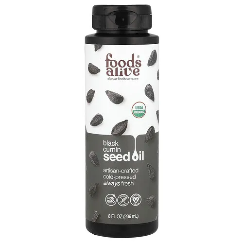 Foods Alive, Aceite de semilla de comino negro orgánico, 236 ml (8 oz. líq.)