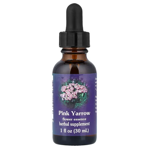 Flower Essence Services, Milenrama rosa, Esencia floral`` 30 ml (1 oz. Líq.)