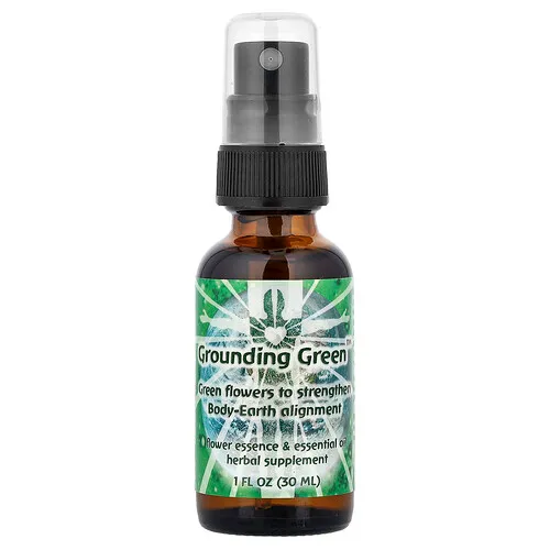Flower Essence Services, Esencia floral y aceite esencial, Grounding Green™, 30 ml (1 oz. líq.)