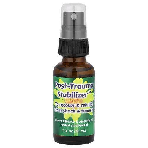 Flower Essence Services, Quintessentials, estabilizador postraumático, esencia floral y aceite esencial, 1 fl oz (30 ml)