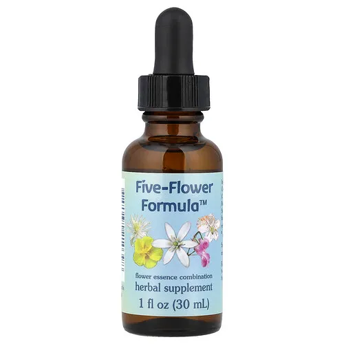 Flower Essence Services, Five-Flower Formula™, Combinación de esencias florales, 30 ml (1 oz. líq.)