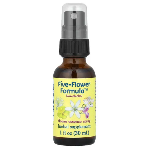 Flower Essence Services, Five-Flower Formula™, Spray de esencia floral, Sin alcohol, 30 ml (1 oz. líq.)