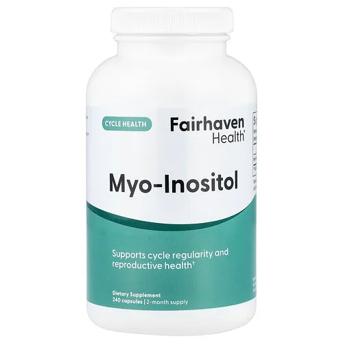 Fairhaven Health, Mioinositol, 240 cápsulas (500 mg por cápsula)