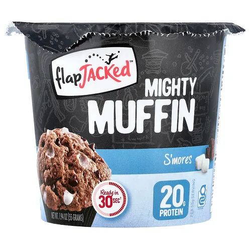 FlapJacked, Mighty Muffin, S'mores, 55 g (1,94 oz)