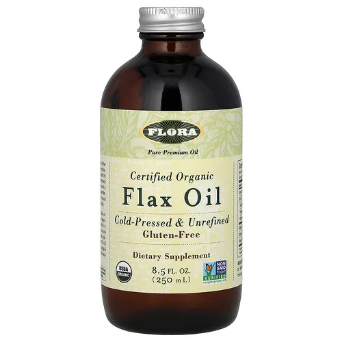 Flora, Aceite de lino orgánico certificado, 250 ml (8,5 oz. líq.)