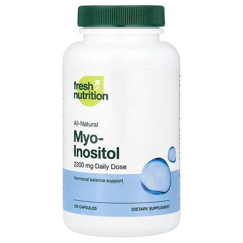 Fresh Nutrition, Mioinositol, 120 cápsulas (550 mg por cápsula)