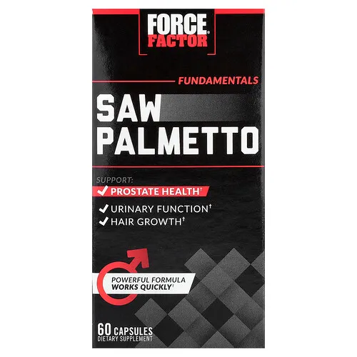 Force Factor, Ingredientes esenciales, Palma enana americana, 60 cápsulas