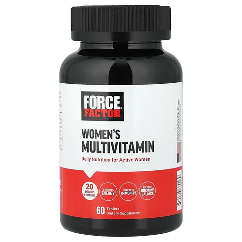 Force Factor, Suplemento multivitamínico para mujeres, 60 comprimidos