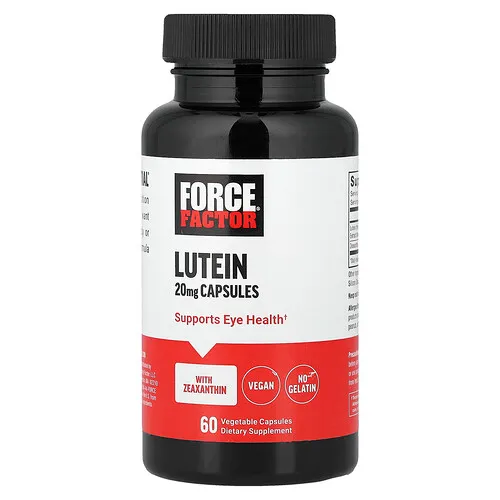 Force Factor, Luteína con zeaxantina, 60 cápsulas vegetales