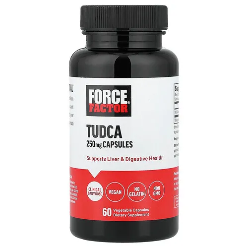 Force Factor, Tudca, 250 mg, 60 cápsulas vegetales