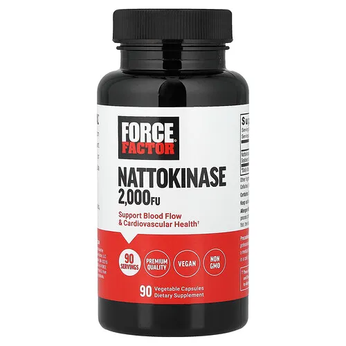 Force Factor, Natoquinasa, 2000 FU, 90 cápsulas vegetales
