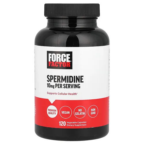 Force Factor, Espermidina, 120 cápsulas vegetales (5 mg por cápsula)