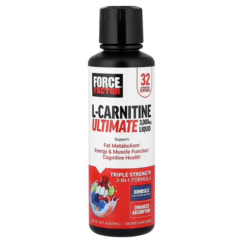 Force Factor, L-carnitina líquida superior, Bombsicle, 473 ml (16 oz. líq.)