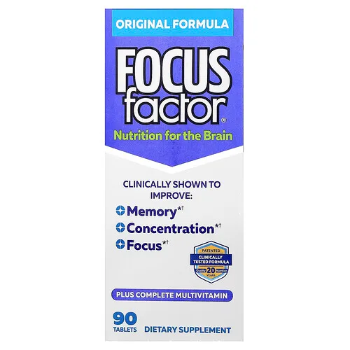 Focus Factor, Nutrición para el cerebro, Fórmula original, 90 comprimidos