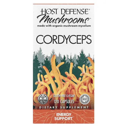Host Defense, Mushrooms™, Cordyceps, 120 cápsulas (0,5 g por cápsula)