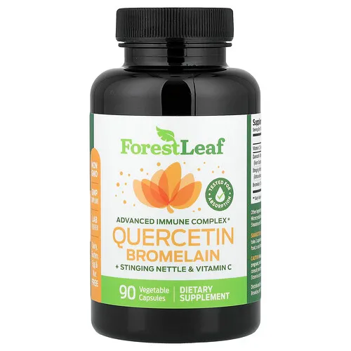 Forest Leaf, Quercetina y bromelina más ortiga y vitamina C`` 90 cápsulas vegetales