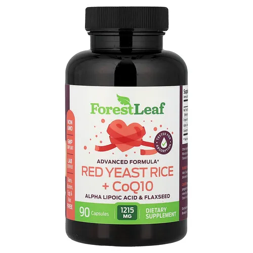 Forest Leaf, Arroz de levadura roja + CoQ10, 405 mg, 90 cápsulas