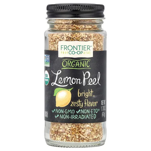 Frontier Co-op, Limaduras de Limón Orgánico, Gránulos, 1.70 oz (47 g)