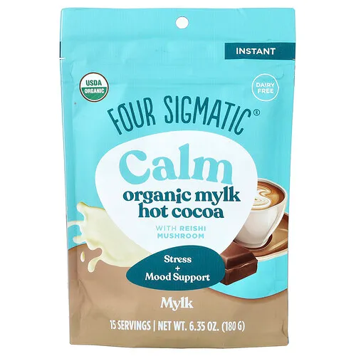 Four Sigmatic, Calm, Chocolate caliente Mylk orgánico con hongos reishi, 180 g (6,35 oz)