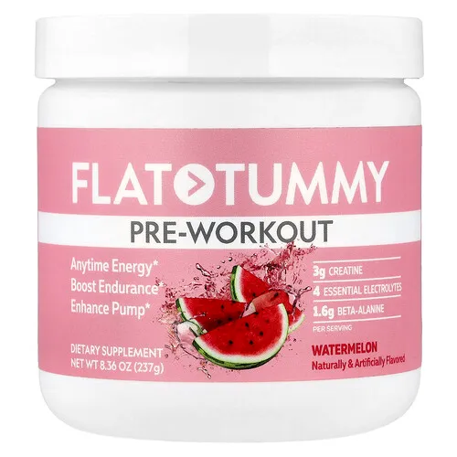 Flat Tummy, Preentrenamiento, Sandía, 237 g (8,36 oz)