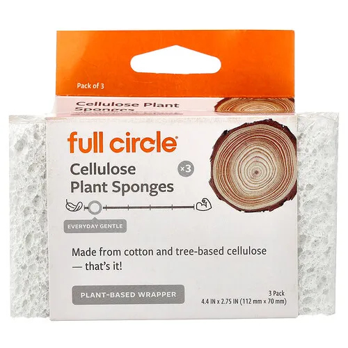 Full Circle, Esponjas vegetales de celulosa, 3 unidades