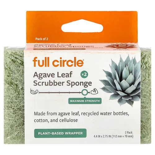 Full Circle, Esponja para fregar con hojas de agave, 2 unidades