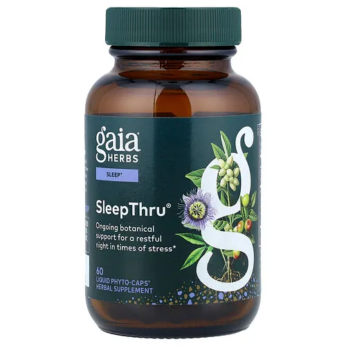 Gaia Herbs, SleepThru®, 60 Phyto-Caps® líquidas
