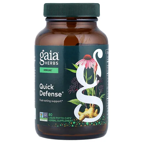Gaia Herbs, Quick Defense®, 80 Phyto-Caps® líquidas