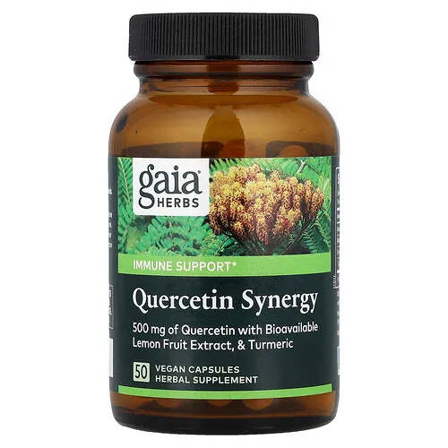 Gaia Herbs, Sinergia de quercetina, 50 cápsulas veganas