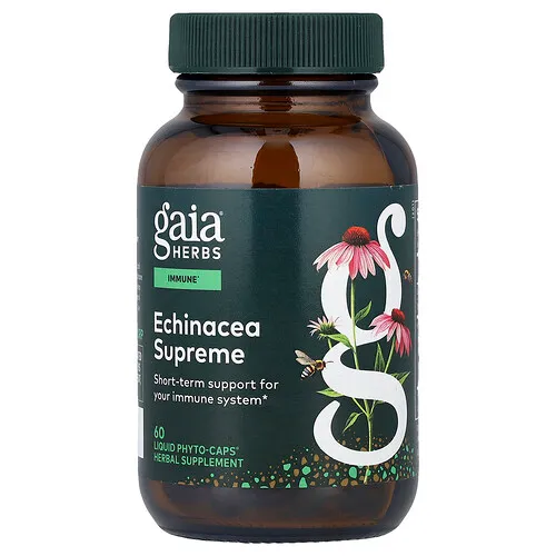 Gaia Herbs, Equinácea suprema, 60 fitocápsulas Liquid Phyto-Caps®
