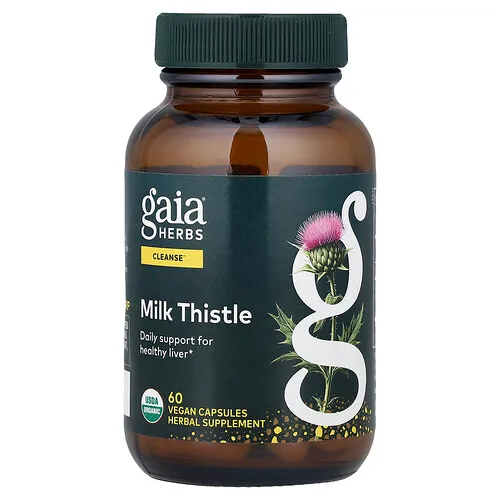 Gaia Herbs, Cardo mariano, 60 cápsulas veganas (250 mg por cápsula)