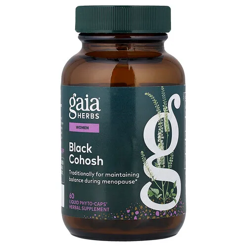 Gaia Herbs, Mujeres, Cimífuga, 60 cápsulas Phyto-Caps® líquidas (400 mg por cápsula)