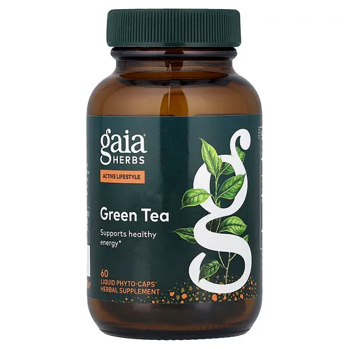 Gaia Herbs, Té verde, 60 Phyto-Caps® con contenido líquido