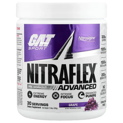 GAT, Sport, NITRAFLEX, uva, 309 g (10,9 oz)