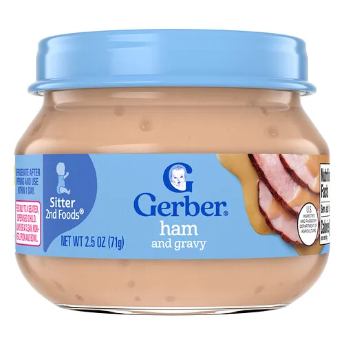 Gerber, 2nd Foods®, Sitter, Jamón con salsa, 71 g (2,5 oz)