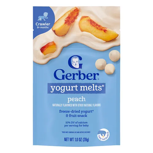 Gerber, Yogurt Melts®, Bebés de 8 meses en adelante, Melocotón, 28 g (1 oz)