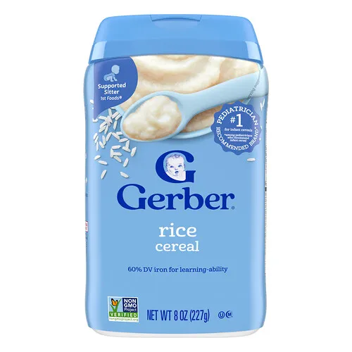 Gerber, 1st Foods®, Cereal de arroz, Cuidado con los niños, 227 g (8 oz)