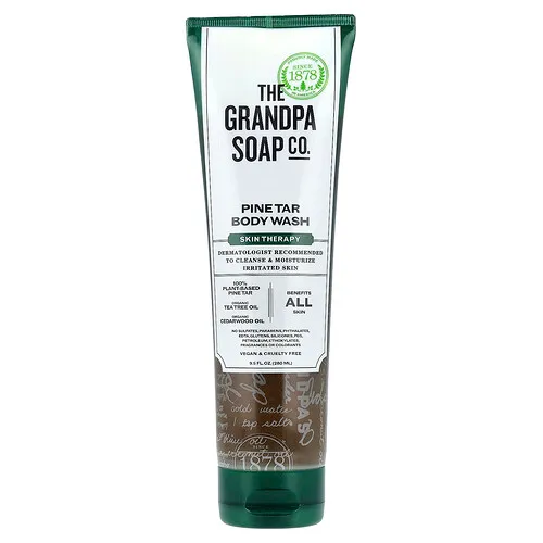 The Grandpa Soap Co., Jabón líquido de alquitrán de pino, terapia de la piel, 280 ml (9,5 oz líq.)