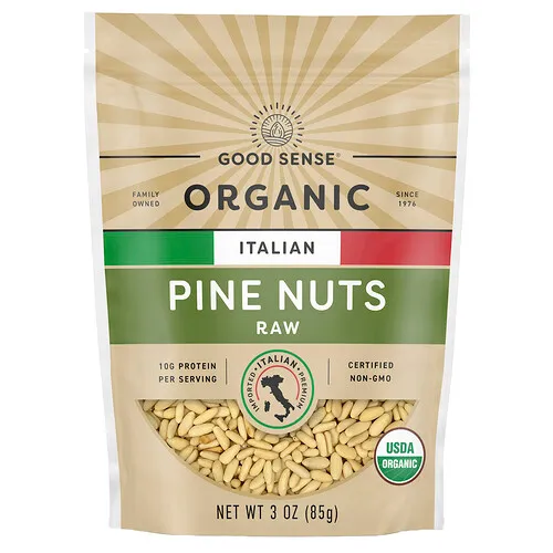 Good Sense, Piñones italianos orgánicos, Crudos, 85 g (3 oz)